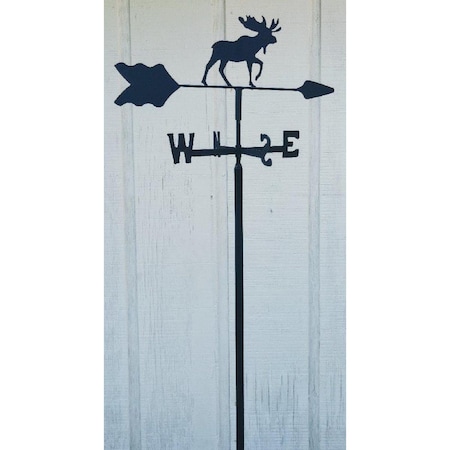 The Lazy Scroll Moose Garden Mount Weathervane moosein